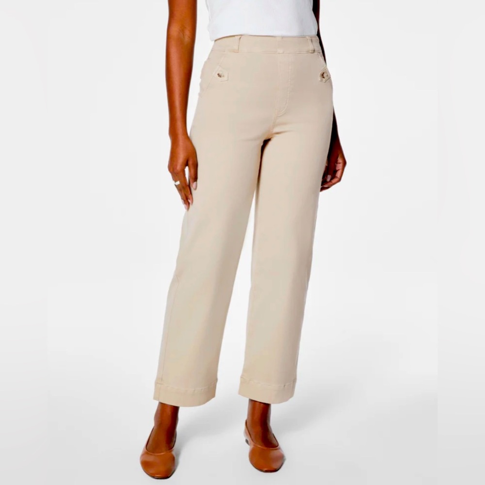 NWT SPANX Stretch Twill Cropped Pant Large